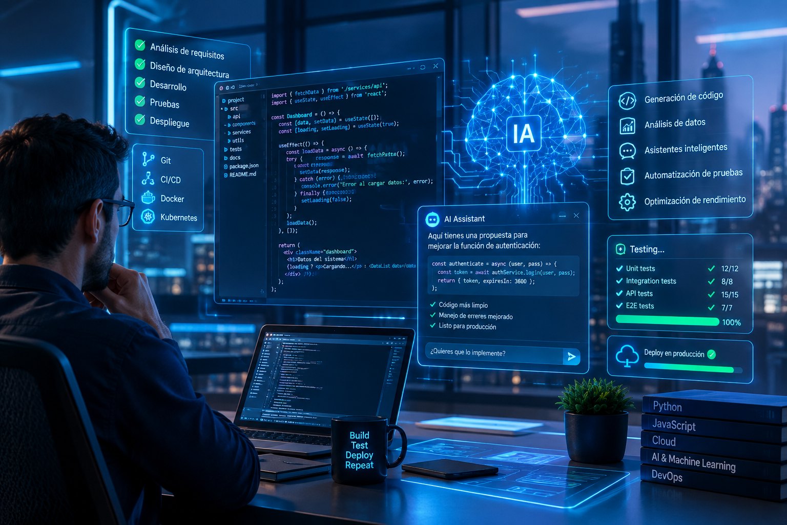 Programación de software a la medida con inteligencia artificial para la industria