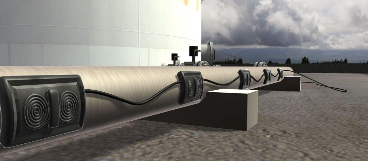Cable ThermoSonic sobre ducto de superficie